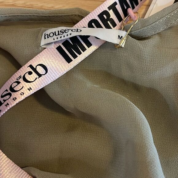 NWT HOUSE OF CB 'Lailah' Artichoke Floral Maxi Skirt Medium - Picture 6 of 10